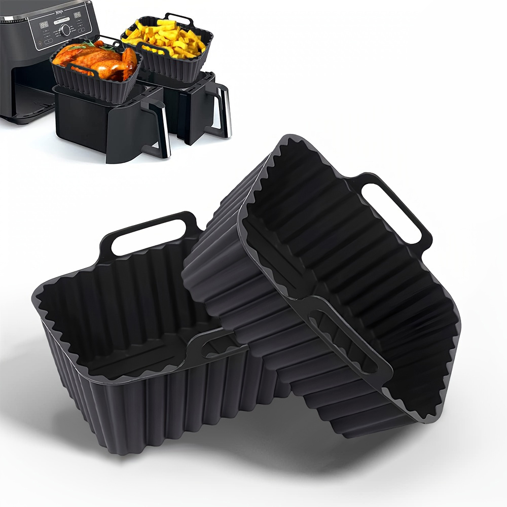 Microwave Oven - 2Pcs Air Fryer Silicone Pot Air