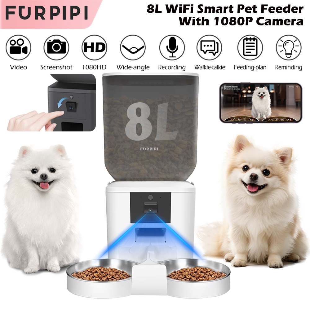 8L Automatic Cat Feeder With 1 - Kitchen Appliances Video ulasan dan harga