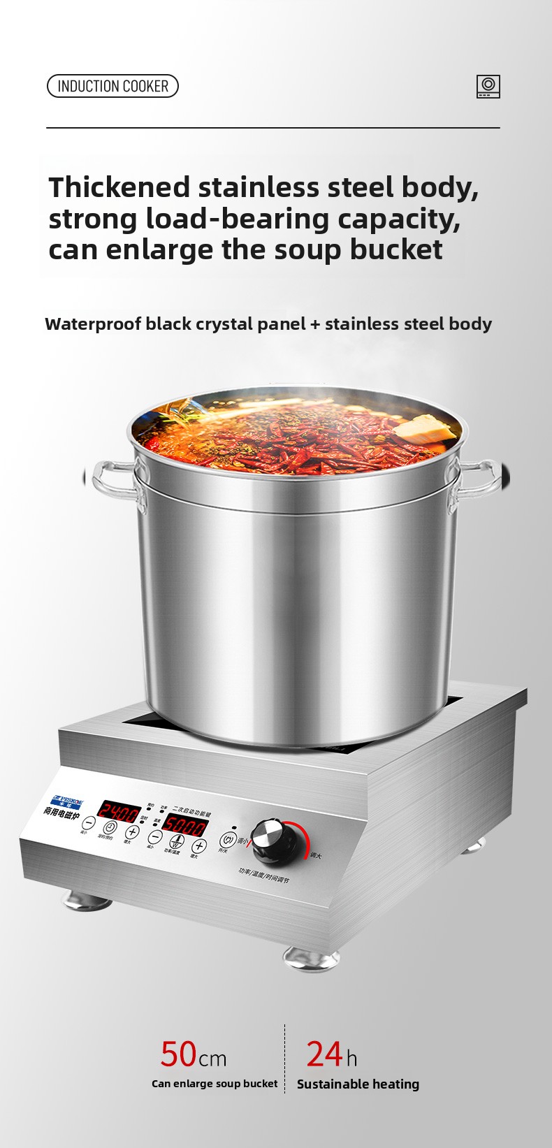 220V Commercial Induction Cook - Induction Cooktop Portable ulasan dan harga