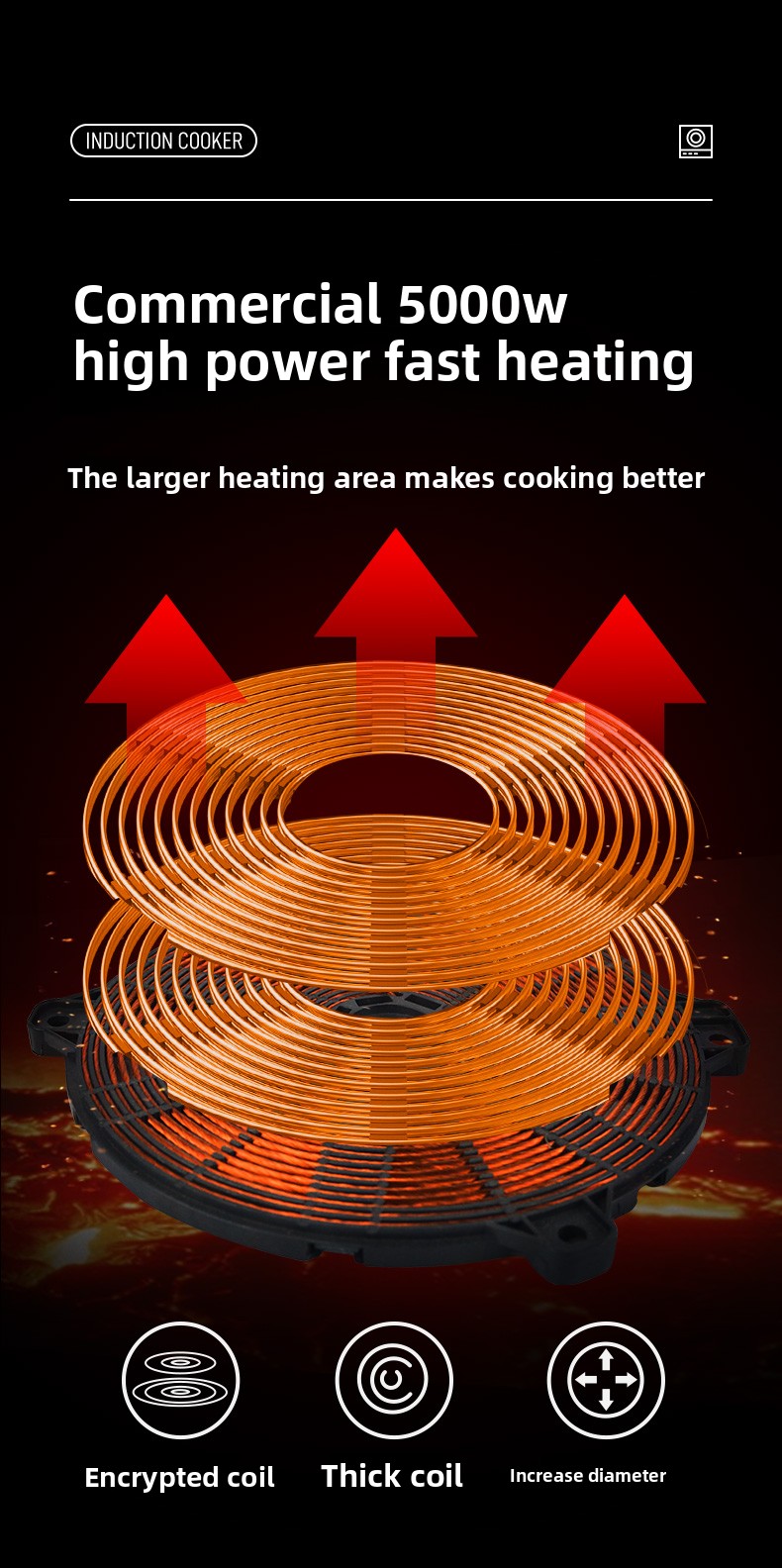220V Commercial Induction Cook - Induction Cooktop Portable ulasan dan harga