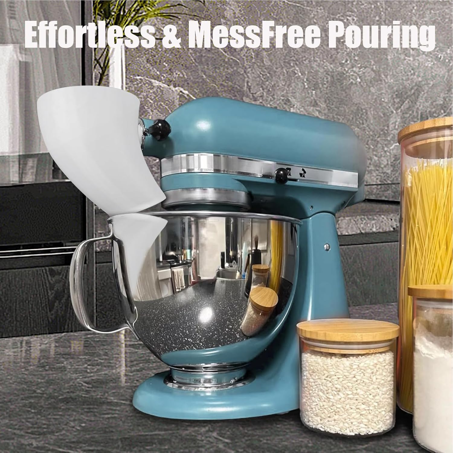 1 Piece. Flour Funnel for Mixe - Stand Mixer ulasan dan harga