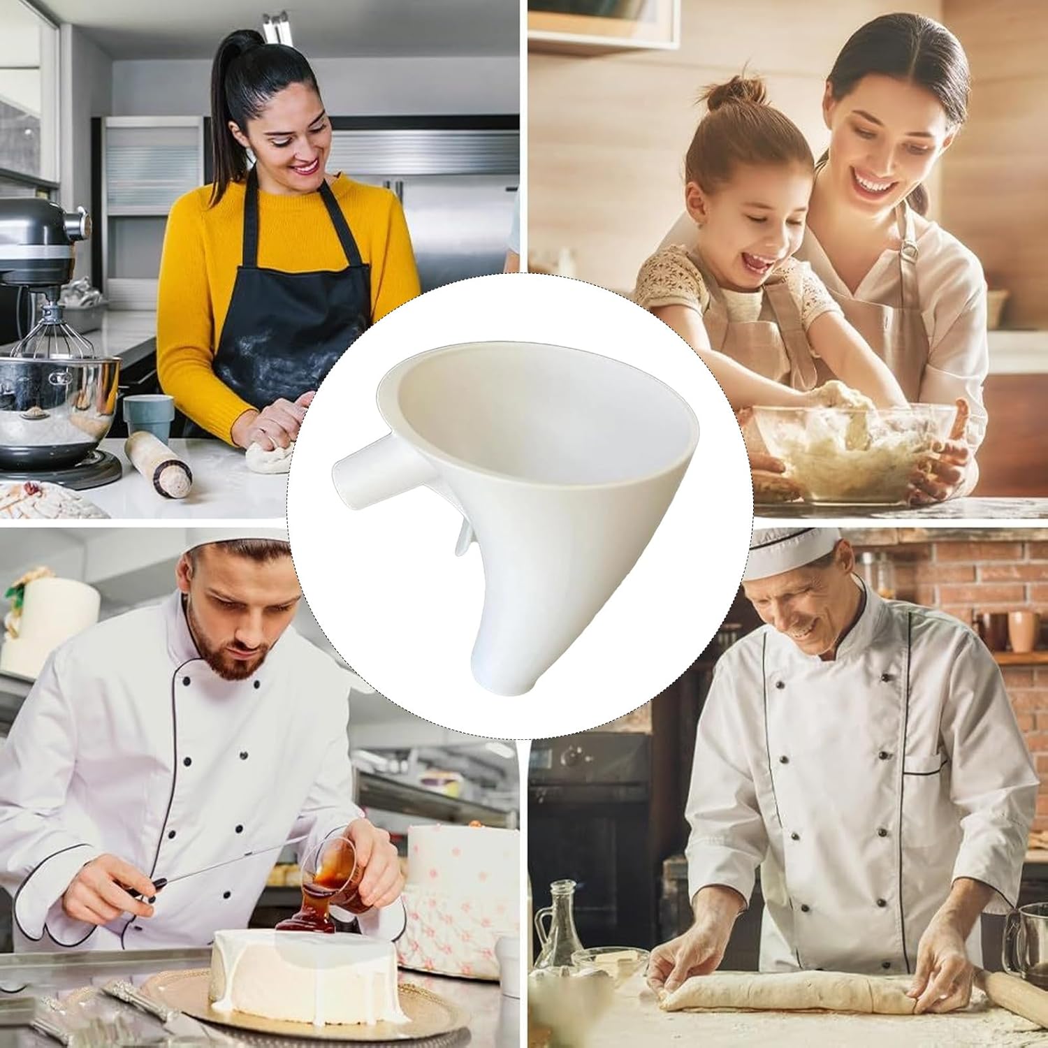 1 Piece. Flour Funnel for Mixe - Stand Mixer ulasan dan harga