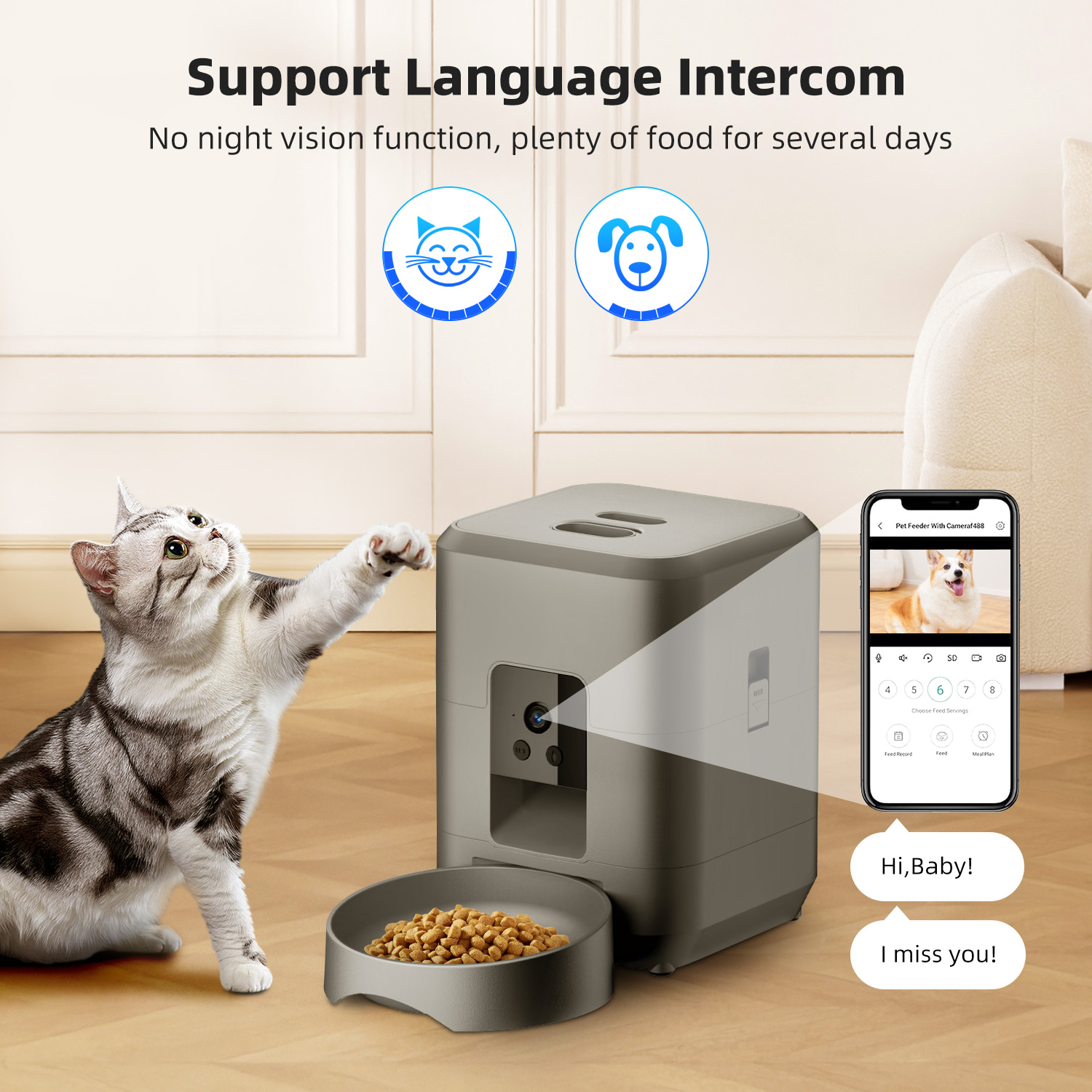 Cat Automatic Feeder With Came - Kitchen Appliances Video ulasan dan harga