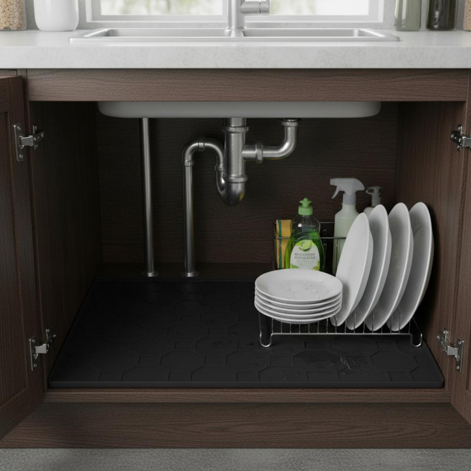 Waterproof Under Sink Mat Easy - Kitchen Appliances Cabinet ulasan dan harga