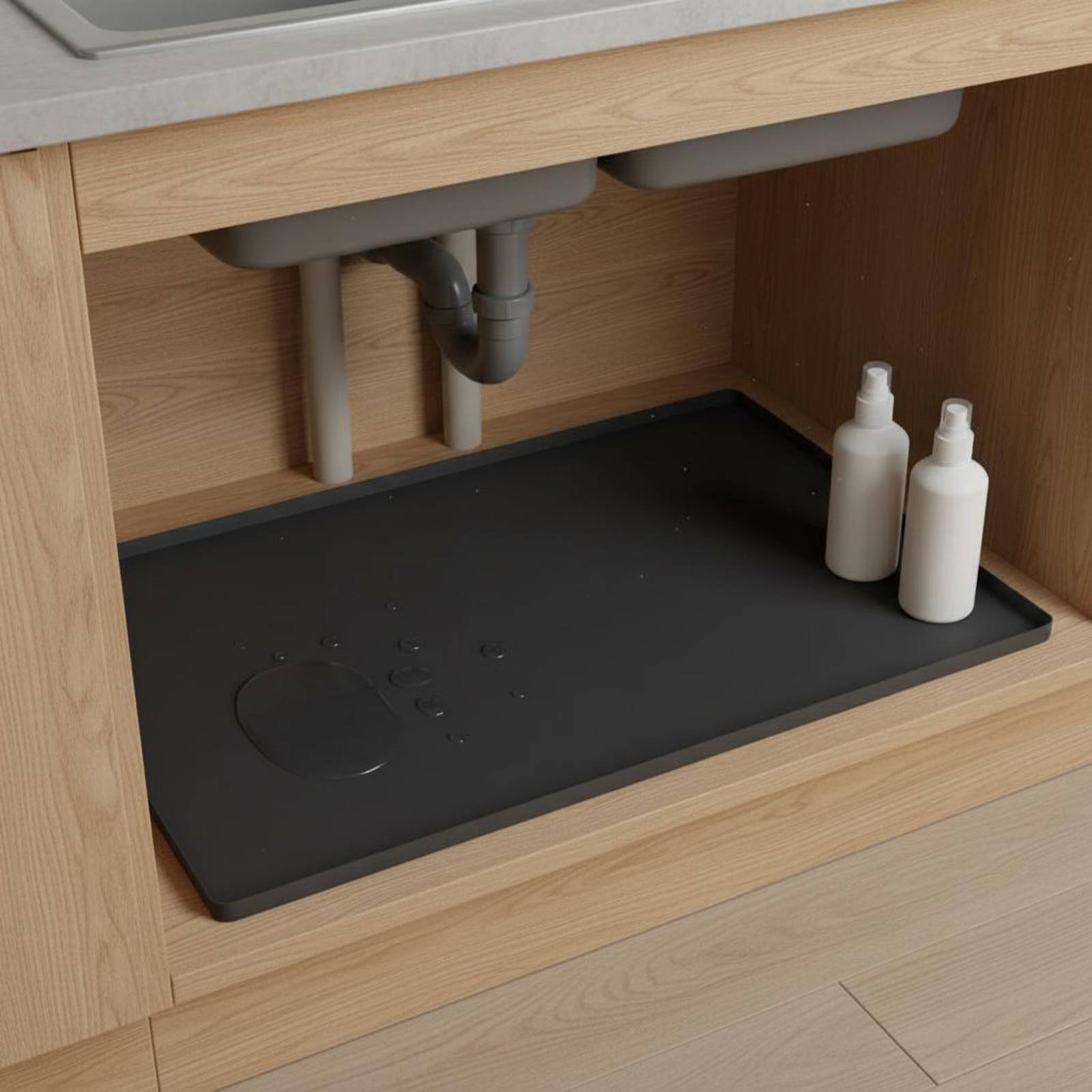 Waterproof Under Sink Mat Easy - Kitchen Appliances Cabinet ulasan dan harga