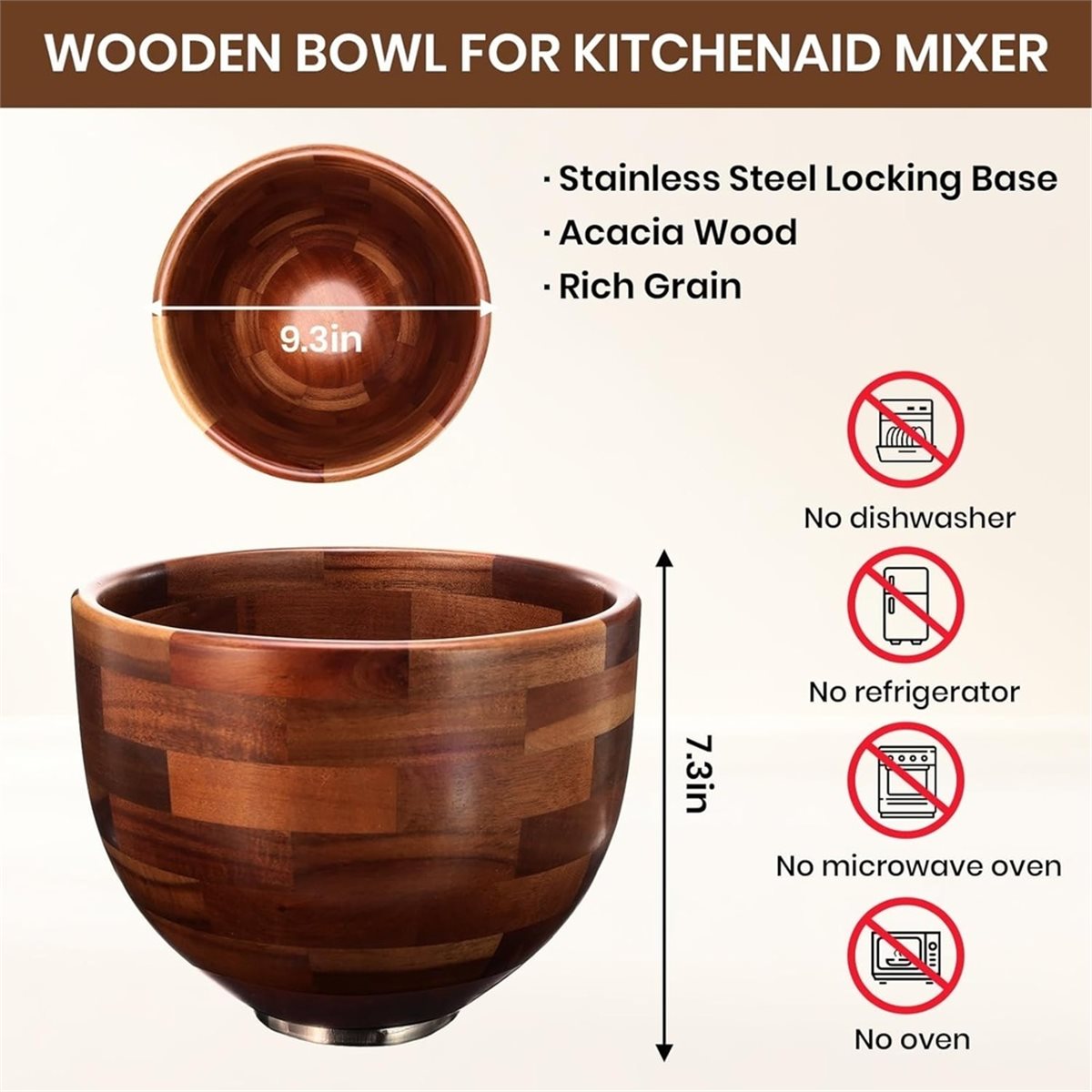 update. Wood Mixing Bowl for K - Stand Mixer ulasan dan harga