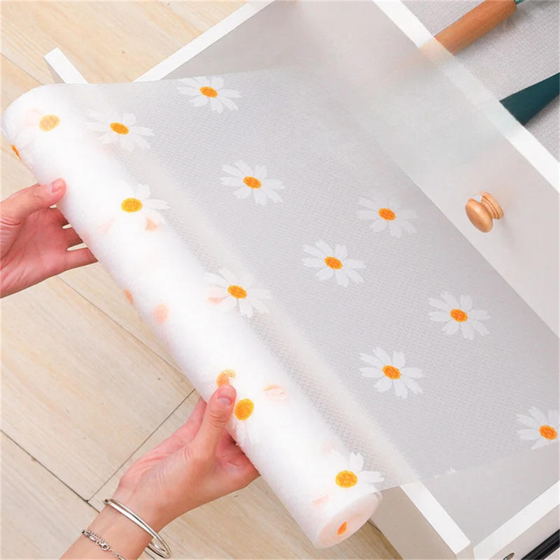 1 Roll Daisy Shelf Liner For K - Kitchen Appliances Cabinet ulasan dan harga
